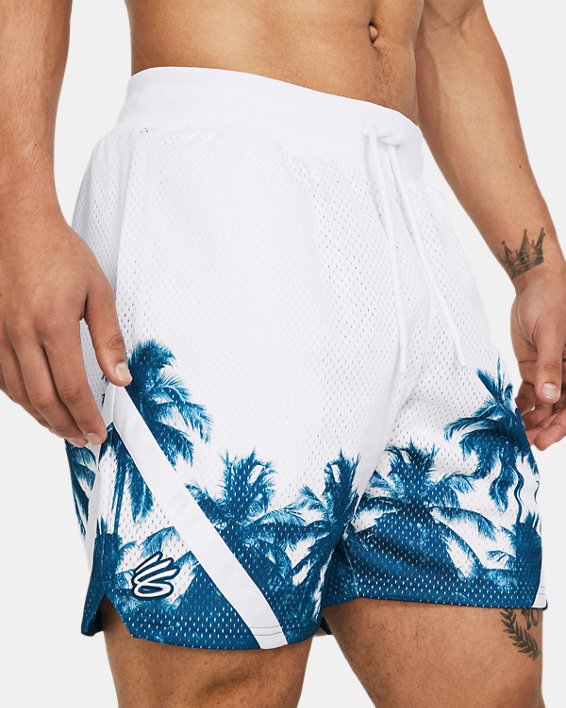 Men's Curry Mesh Shorts in Blue image number 3